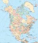 North America map