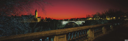 view of Luxembourg at sun set