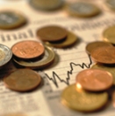 Newspaper and coins