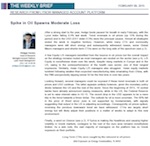 Weekly Brief: Spike in Oil spawns moderate loss