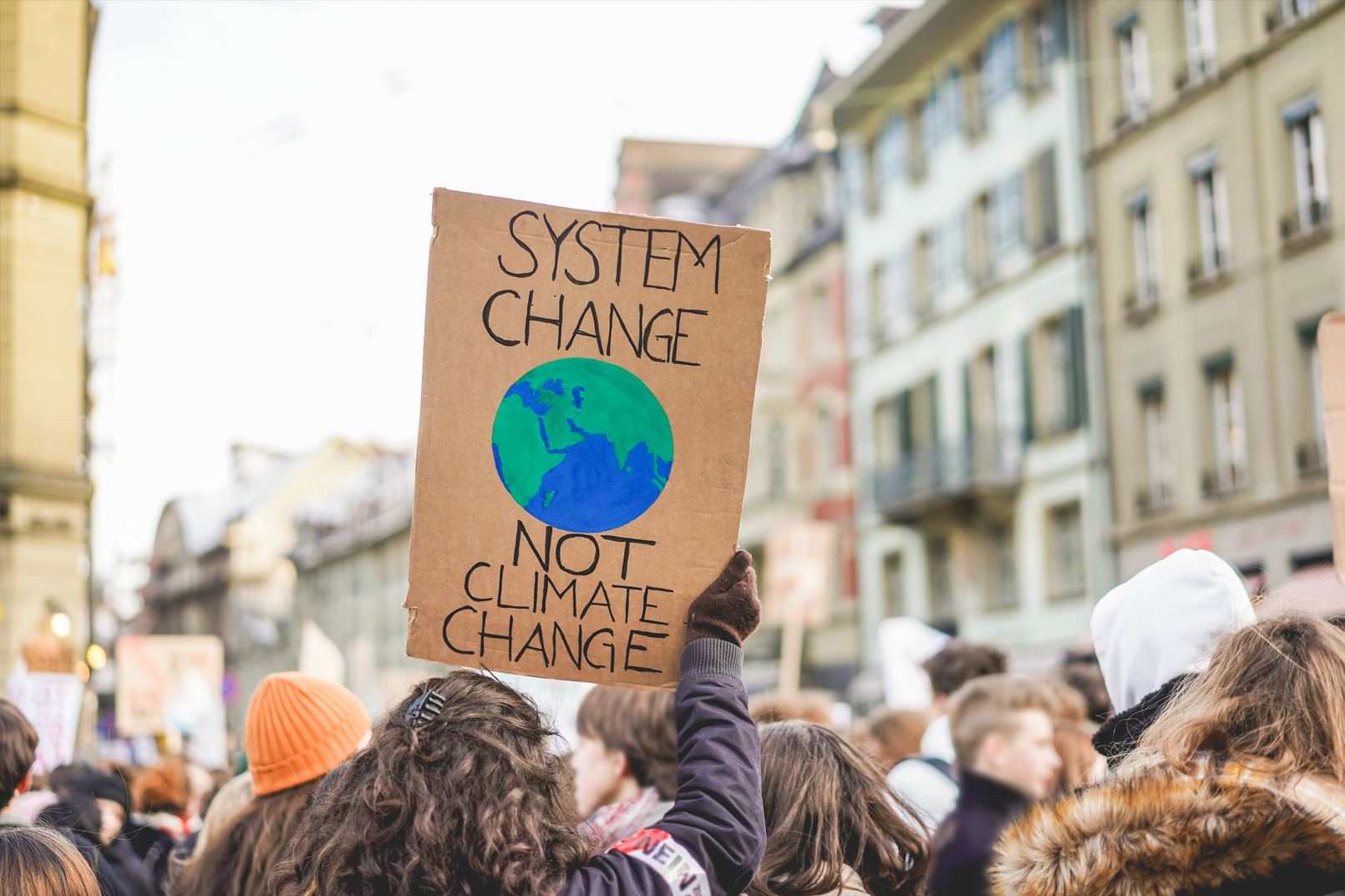 Climate change protest