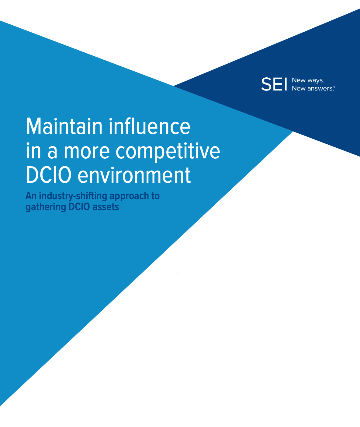 Maintain influence in a more competitive DCIO environment - An industry-shifting approach to gathering DCIO assets