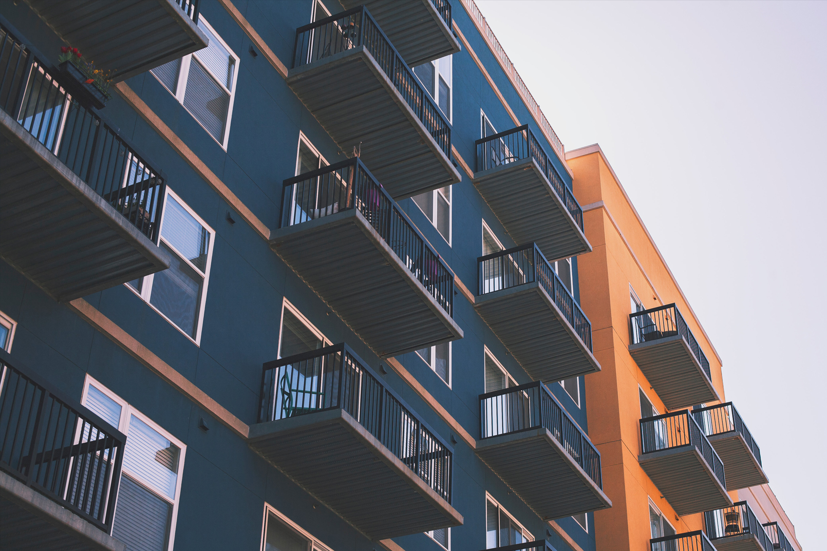 Blue and Orange apartments