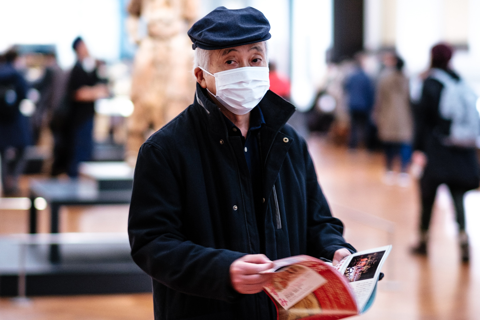 Man wearing a surgical mask