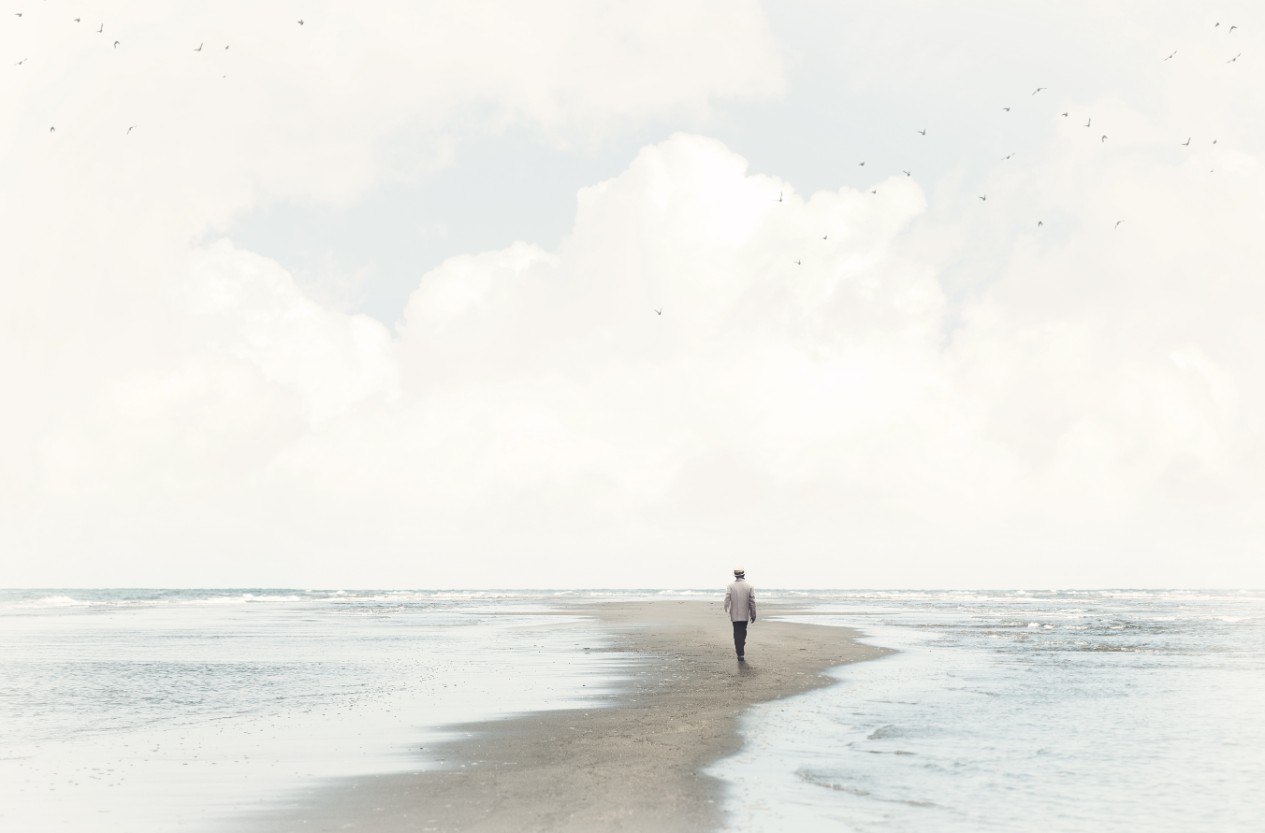 Person on a beach