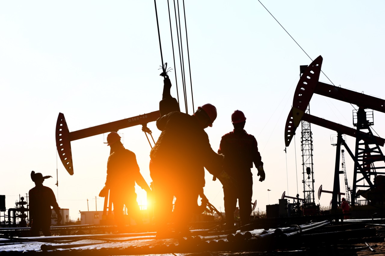 oil wells