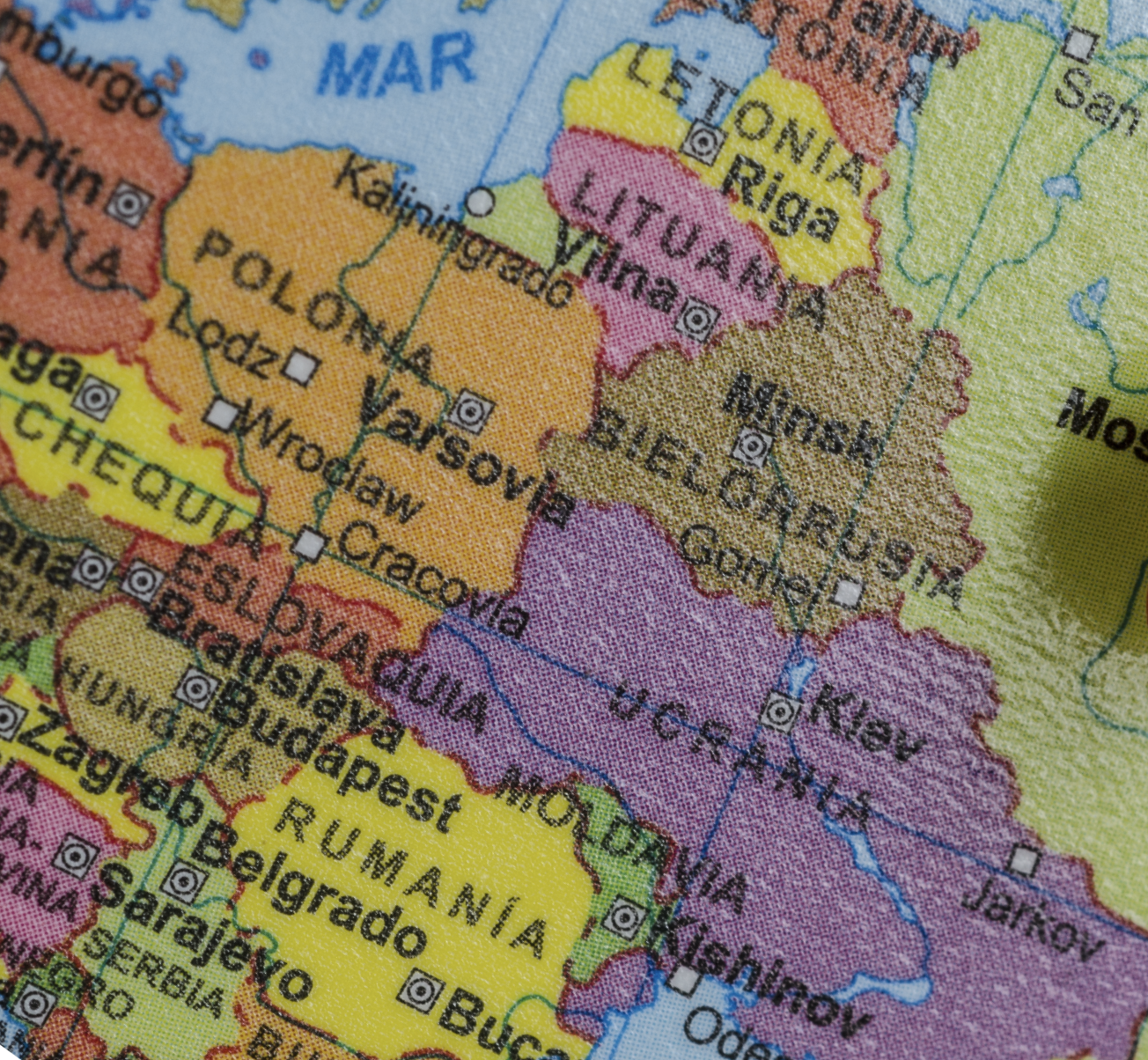 Map of CEE countries