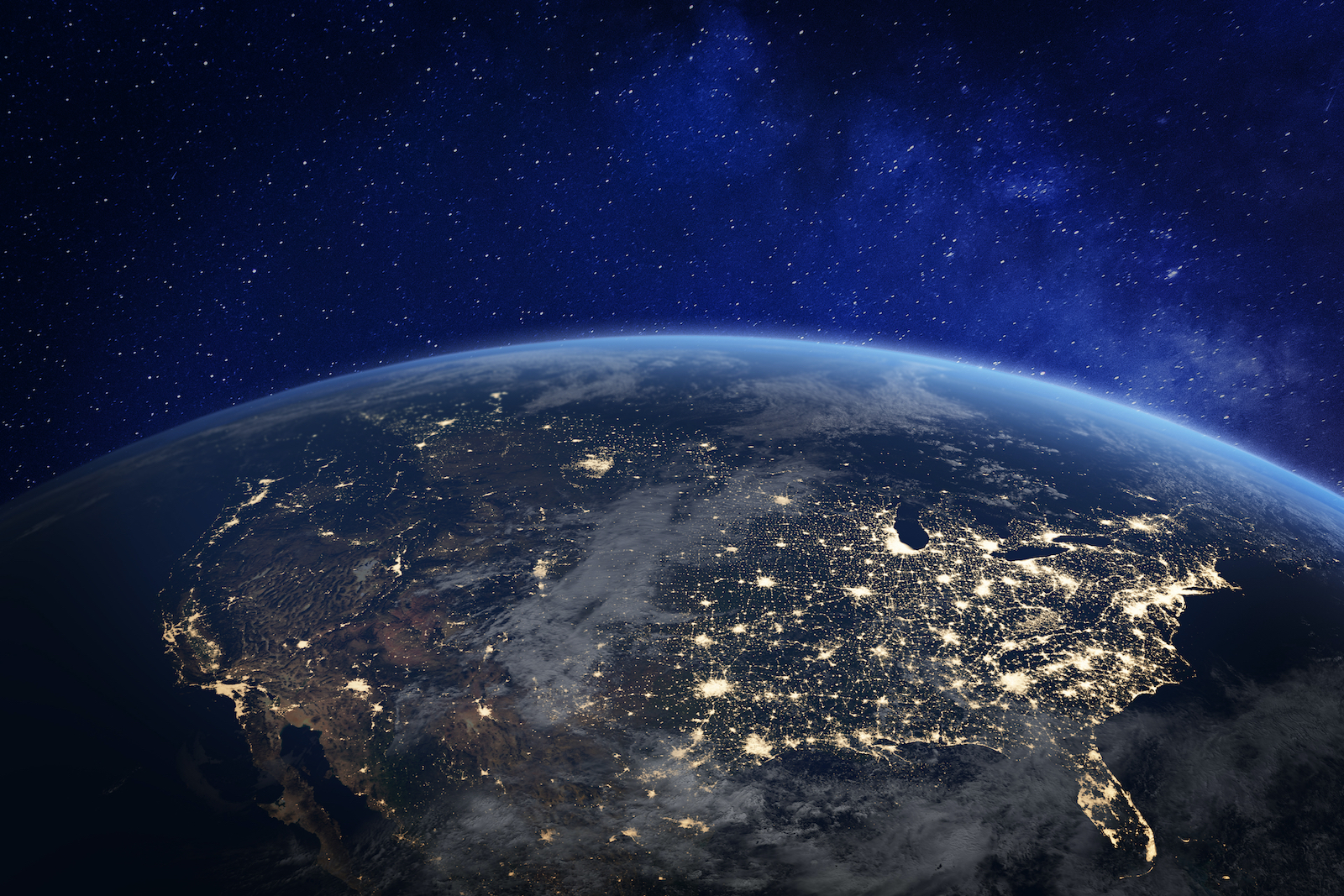 North America from space