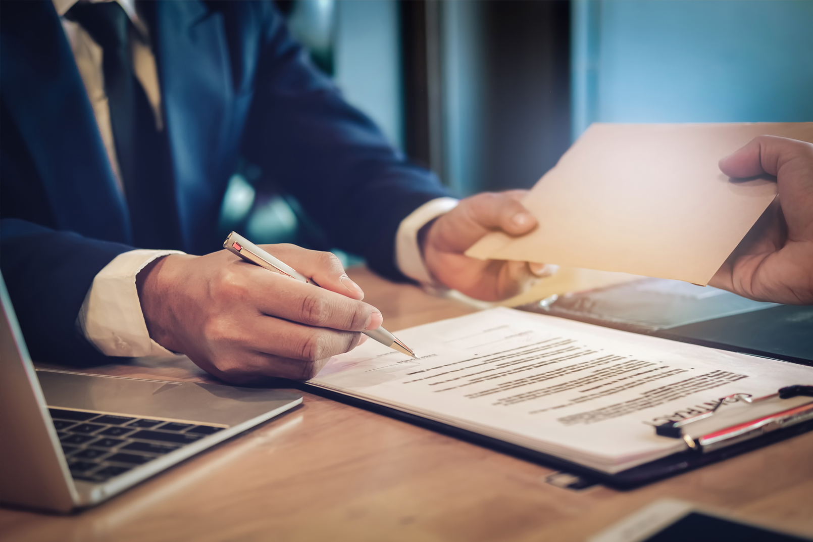 Signing a document
