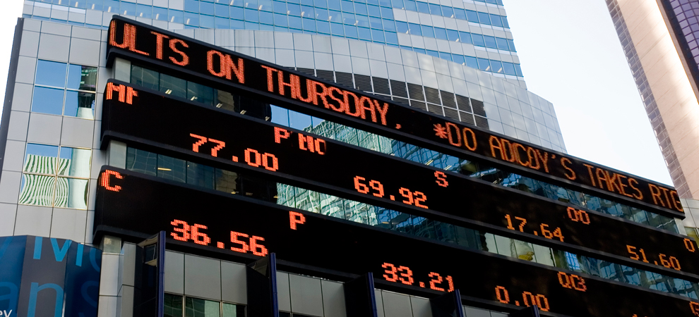NYC stock ticker