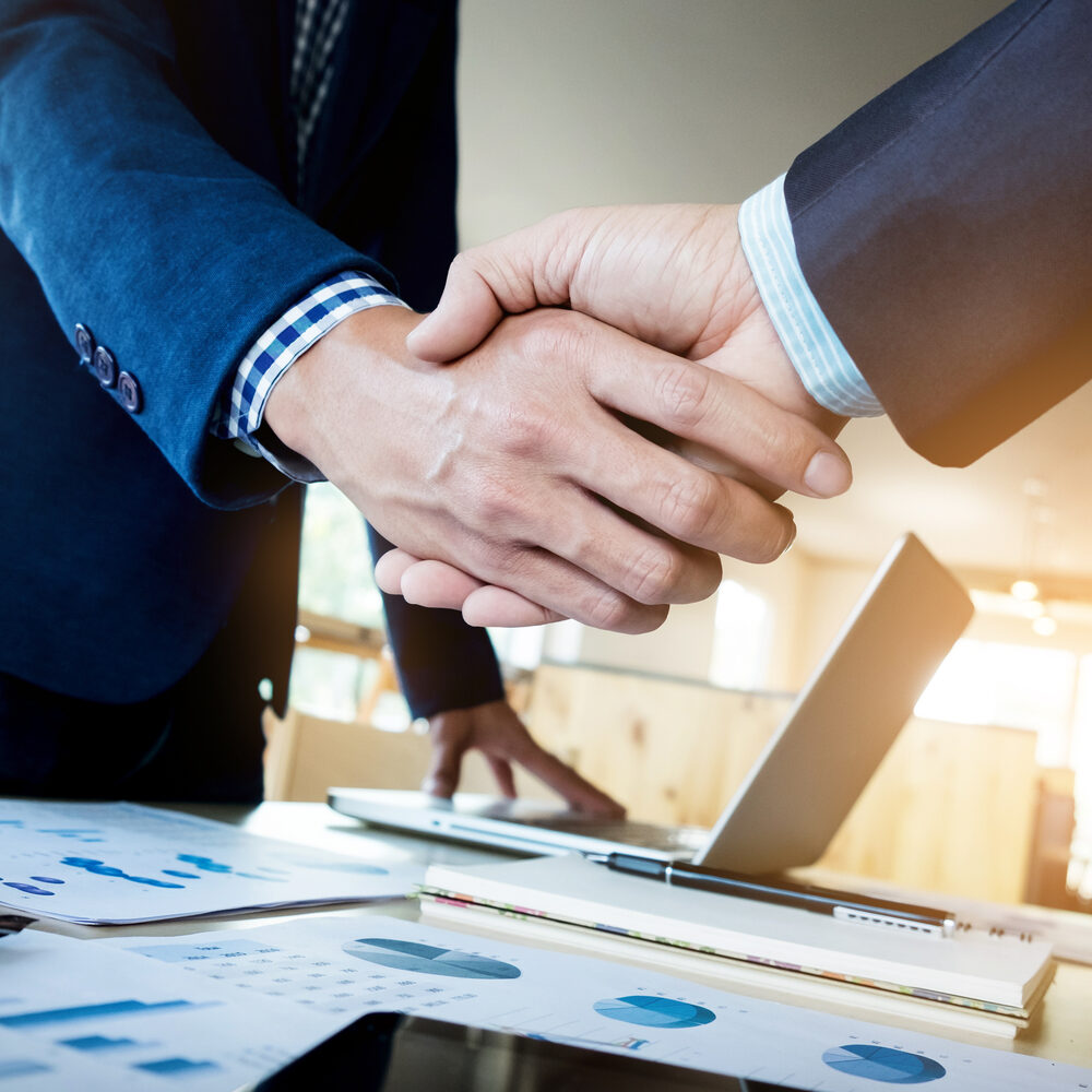Shaking hands deal