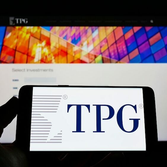 TPG logo on screen